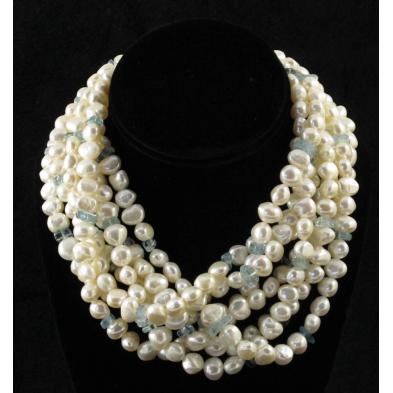 freshwater-pearl-and-aquamarine-necklace