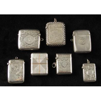 group-of-7-english-sterling-match-safes
