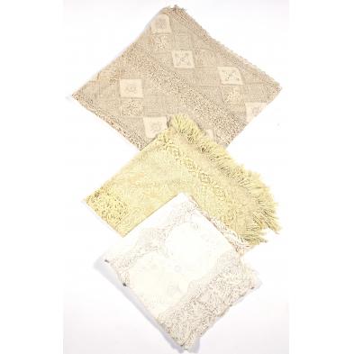three-fine-lace-table-covers