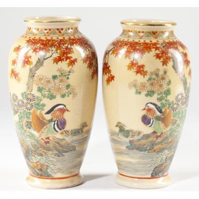 pair-of-satsuma-earthenware-vases