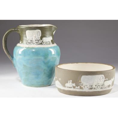nc-pottery-two-pieces-pisgah-forest