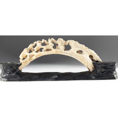 japanese-carved-ivory-tusk