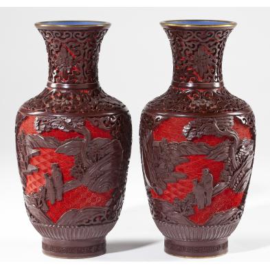 pair-of-chinese-cinnabar-lacquered-vases