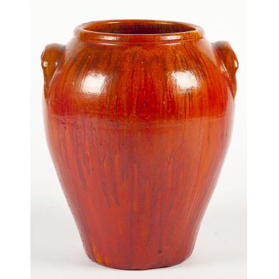 nc-pottery-chrome-red-porch-vase