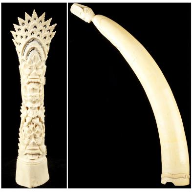 african-carved-ivory-tusk-and-bone-effigy
