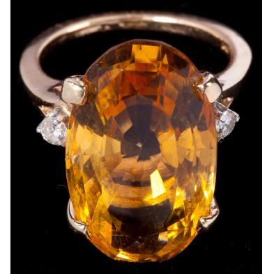 citrine-and-diamond-ring