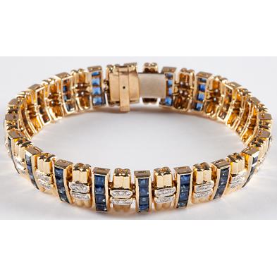 diamond-and-sapphire-line-bracelet