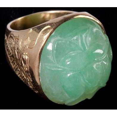 large-chinese-gold-and-jade-ring