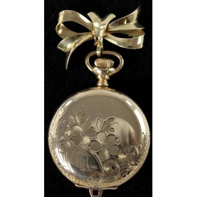 gold-pocketwatch-with-detachable-brooch-waltham