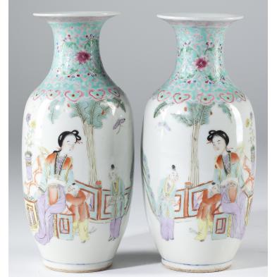pair-of-chinese-famille-rose-poetry-vases