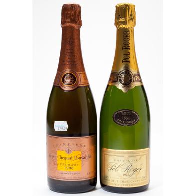 1990-pol-roger-1996-veuve-clicquot-champagne