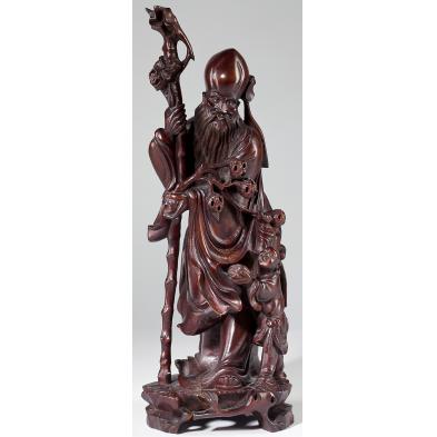 chinese-rootwood-carving-of-shou-xing
