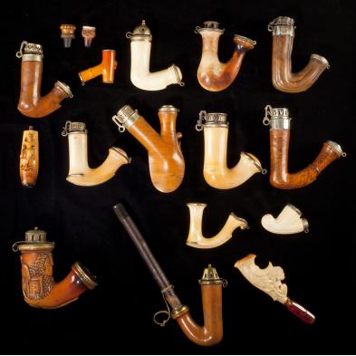 collection-of-german-meerschaum-and-wooden-pipes