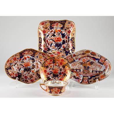 three-coalport-imari-pattern-dishes