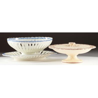 two-english-creamware-bowls