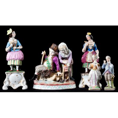 five-continental-porcelain-figurines
