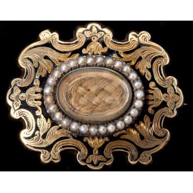victorian-gold-and-seed-pearl-mourning-brooch