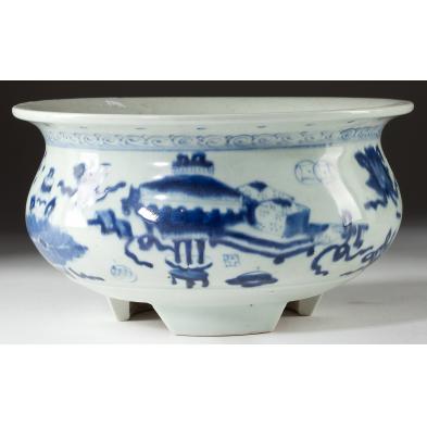 chinese-porcelain-blue-and-white-censer