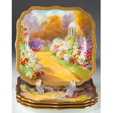 four-royal-doulton-garden-series-sandwich-plates