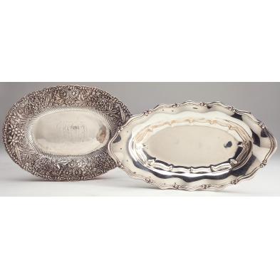 two-american-sterling-bread-trays