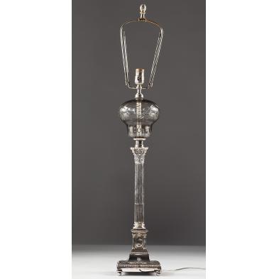 silver-plate-candlestick-lamp