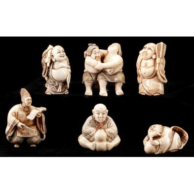 group-of-six-ivory-netsuke