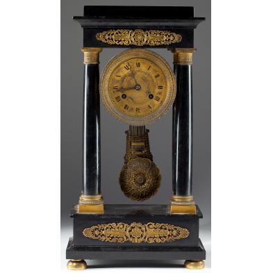 french-empire-portico-mantel-clock