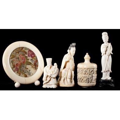 five-pieces-of-asian-ivory