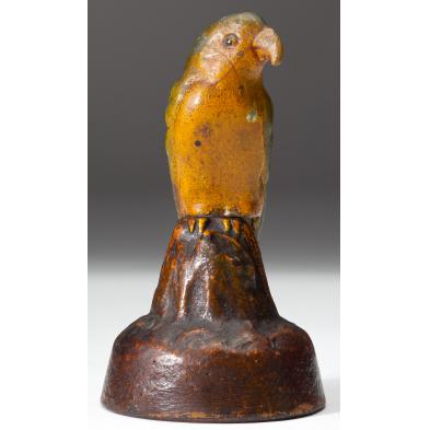 antique-iron-parrot-desk-weight