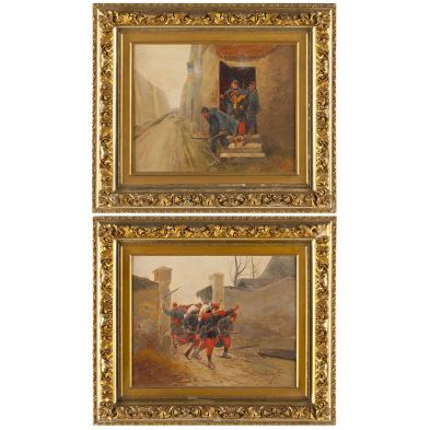 pair-of-franco-prussian-war-paintings