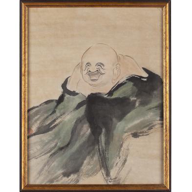 east-asian-watercolor-of-budai