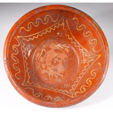 redware-slip-decorated-mixing-bowl