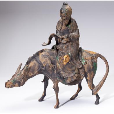 chinese-figural-two-part-bronze-censer