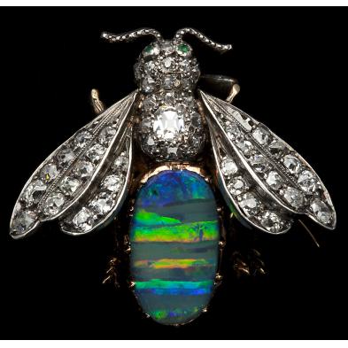 vintage-opal-bee-brooch