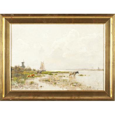 willem-maris-dutch-1844-1910-polder-landscape