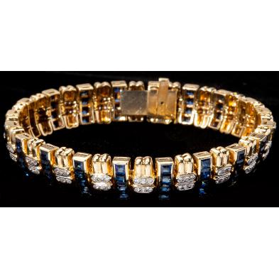 sapphire-and-diamond-line-bracelet