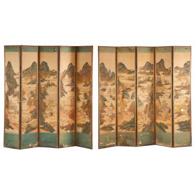 antique-chinese-ten-panel-floor-screen