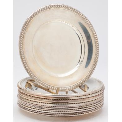group-of-twelve-sterling-bread-and-butter-plates