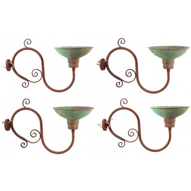 four-antique-french-electric-street-lamps