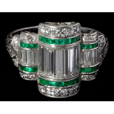 art-deco-platinum-diamond-and-emerald-ring