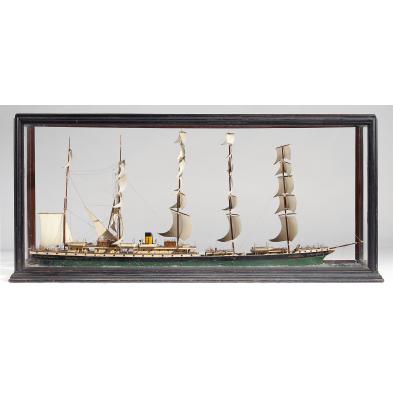 antique-imperial-german-ship-model