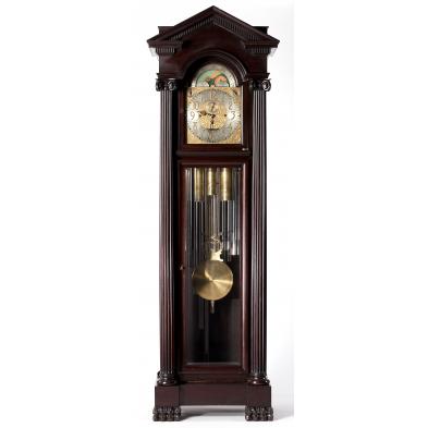 rare-13-tubular-chime-german-tall-case-clock