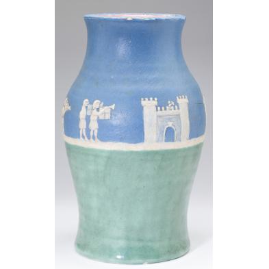 important-pisgah-forest-vase-nc-pottery