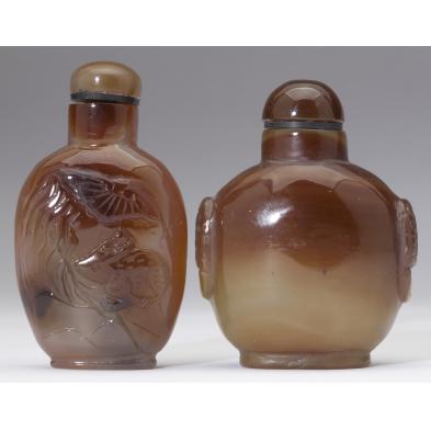 two-antique-agate-snuff-bottles