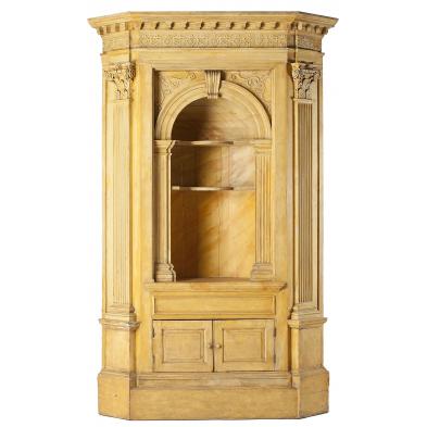 continental-architectural-painted-corner-cupboard