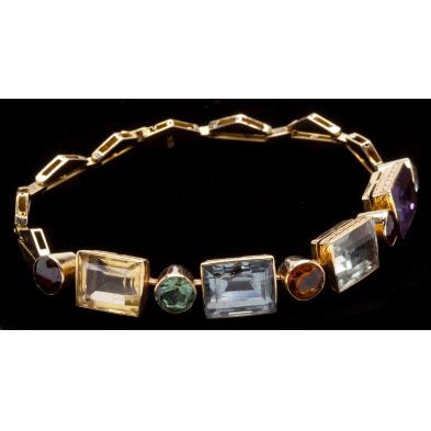 retro-gold-and-multi-gem-set-bracelet