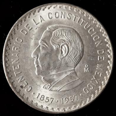 mexico-54-1957-silver-10-pesos-coins