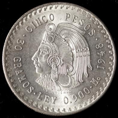 mexico-27-cuauhtemoc-silver-5-pesos-coins