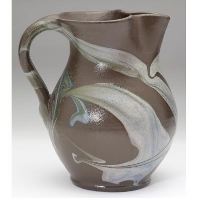 c-b-maston-c-r-auman-pitcher-nc-pottery
