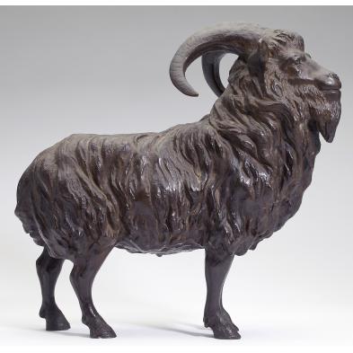 japanese-bronze-okimono-of-a-goat